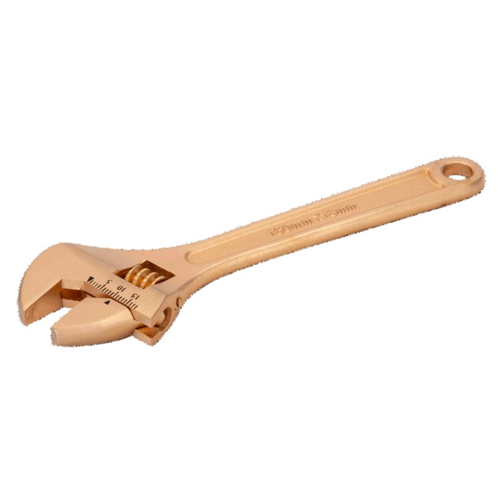 Állítható csavarkulcs, Bahco, szikramentes, antimágneses, 6 hüvelykes, 150x8x18mm