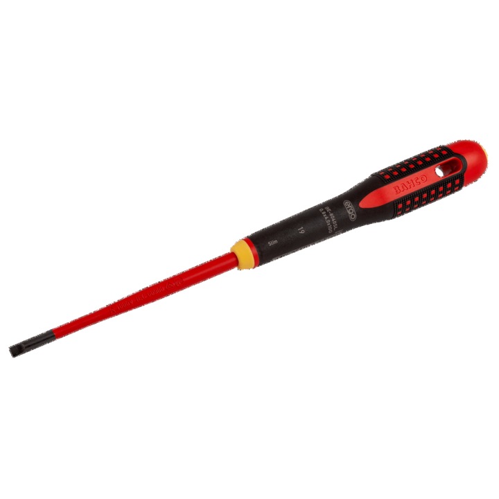 Изолирана отвертка Bahco ERGO SLIM, 1.2x6.5x150mm, 1000V, черна