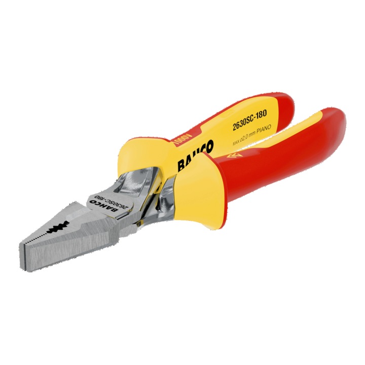 Szigetelt erősített fogó, BAHCO, ERGO, 180 mm