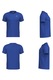Tricou clasic din bumbac pieptanat pentru barbati, Kappa, Logo Korpo Cafers Slim, Albastru Royal, M