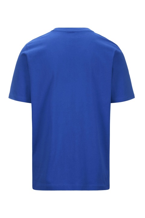 Tricou clasic din bumbac pieptanat pentru barbati, Kappa, Logo Korpo Cafers Slim, Albastru Royal, M