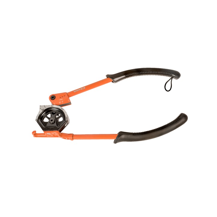 Csőhajlító, Bahco, ergonomikus, nagy pontosságú, 12x42x190mm, fekete