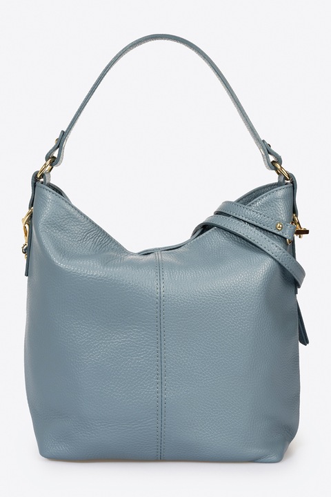 Massimo Castelli, Geanta hobo din piele, Albastru prafuit