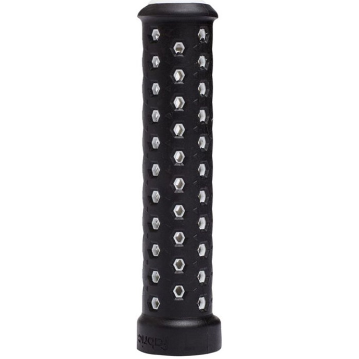 Mansoane bicicleta Fabric Slim lock-on, 135mm, negru/ alb