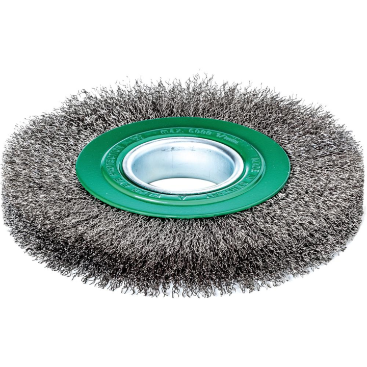 Perie disc, otel inoxidabil. 200x24/27mm brad fa