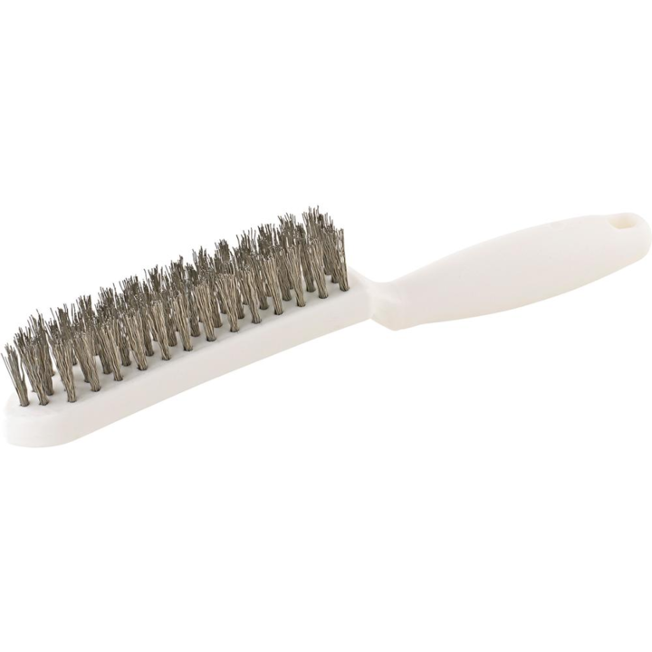 Perie de sarma, Lessmann, inox, 28.5 cm, alb/argintiu