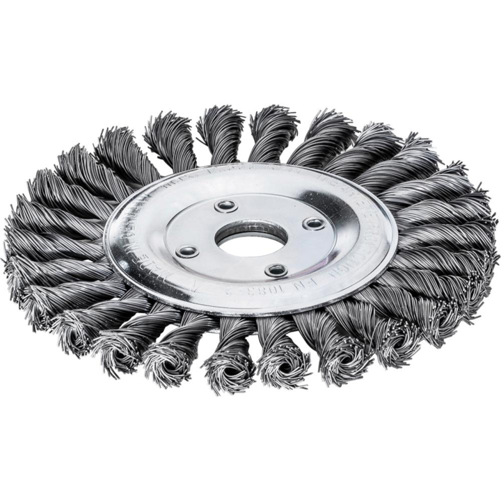 Perie disc, Lessmann, Inox, Argintiu, 125x14 mm