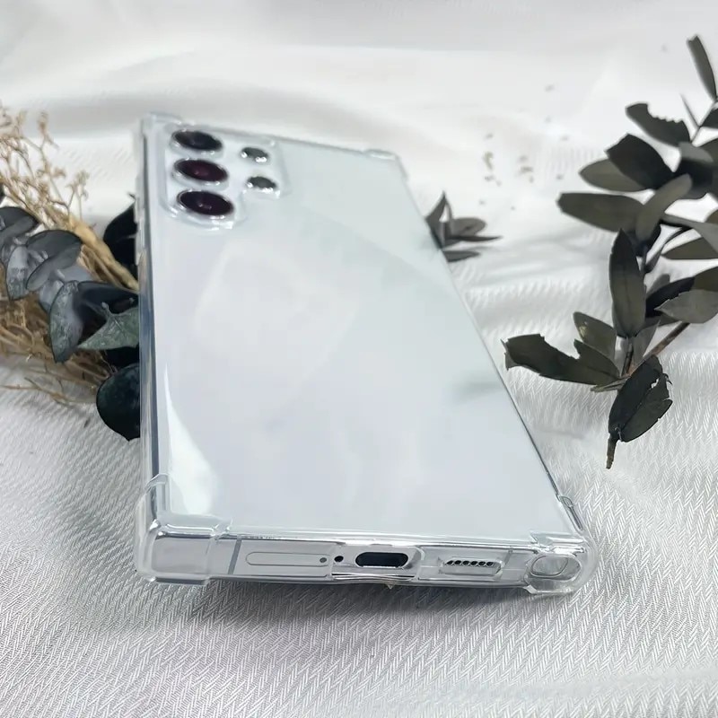 Husa protectie Mat-Tech compatibila cu Samsung Galaxy S22 Ultra 5G, Protectie Camera, Colturi anti-soc, Decupaje Precise, Rezistenta la impact, Margini ridicate pentru protectia ecranului, Transparenta