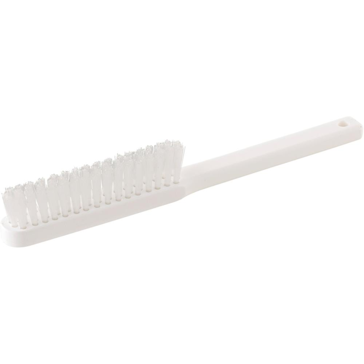 Perie de finisare cu aer, maner din plastic, fibre de nailon, Lessmann, alb