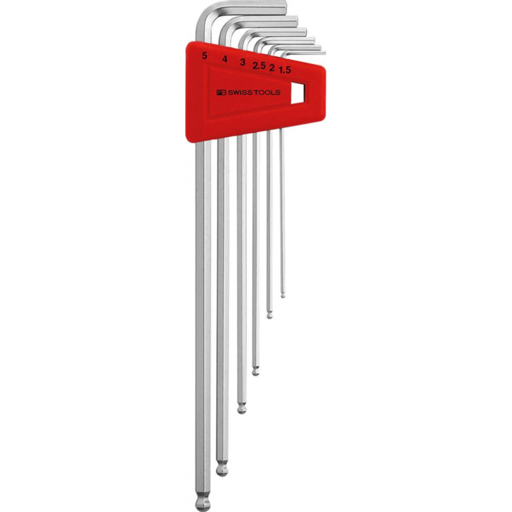 Chei HEX cheie L 1.5-5mm 6 bucs. minge lunga PB Swiss Tools
