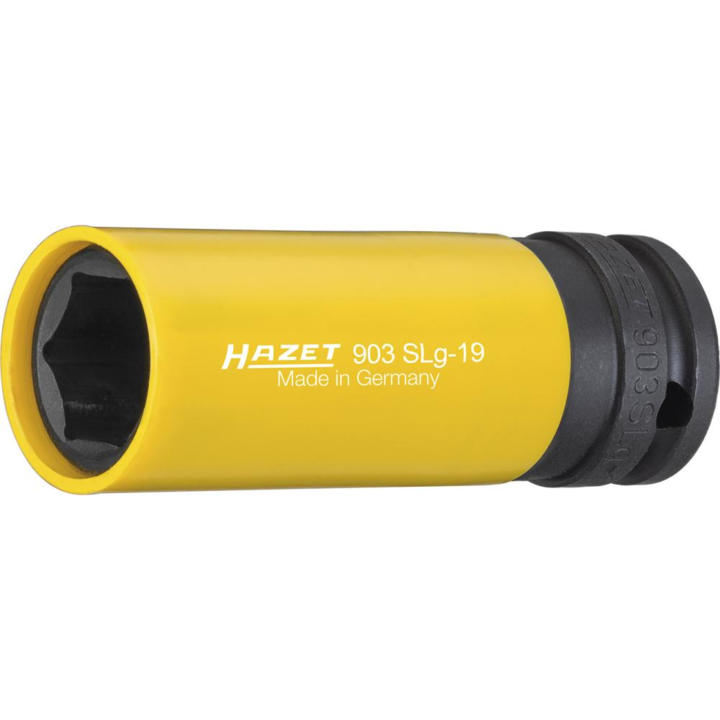 Capat de impact pentru chei tubulare, HAZET, 19x85mm, galben, 903SLg-19
