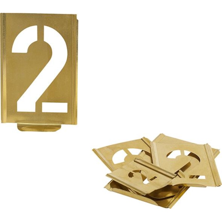 Sablon de marcare cifre 0-9 Turnus, 20mm, set 9 piese