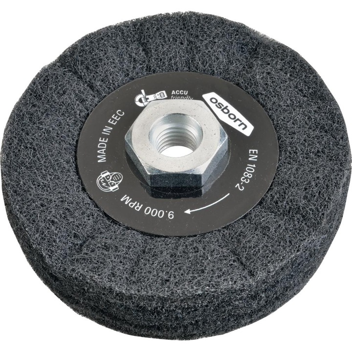 Disc de satinare OSBORN, fibra abraziva, 100mm, granulatie fina 180-220