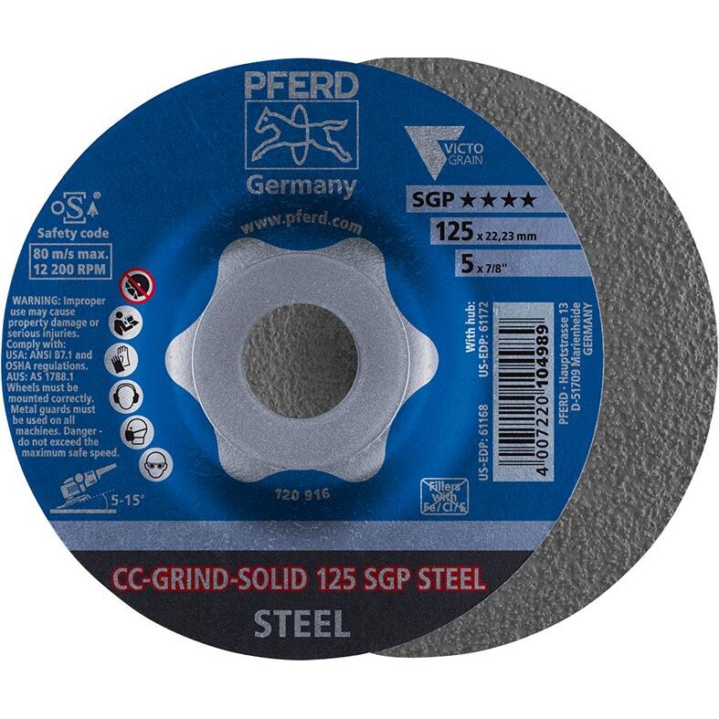 Disc abraziv PFERD, Victograin, Gri, 125mm - eMAG.ro