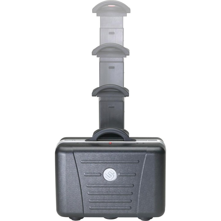 Geanta scule pe roti Parat, 54 l, 575x220x425mm, plastic, nergu, cu 4 roti gumate