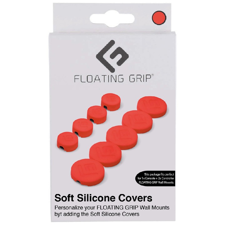 Protectie Silicon Floating Grip Wall Mount Rosu