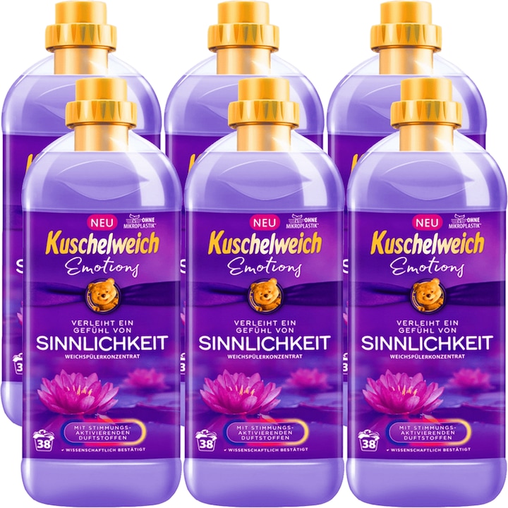 Kuschelweich Sinnlichkeit омекотител за 6x38 пранета (6x1000 ml)