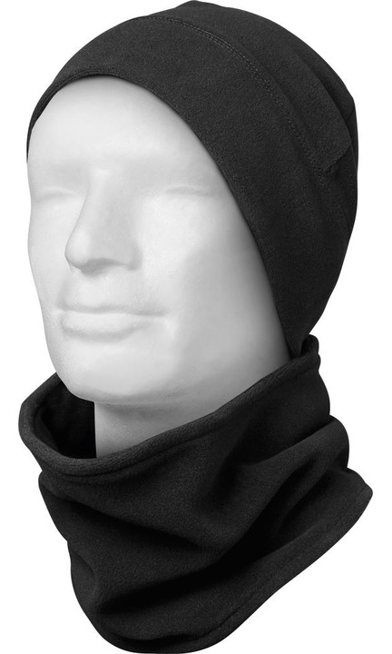 Set caciula si fular, Craftland, Poliester, Negru