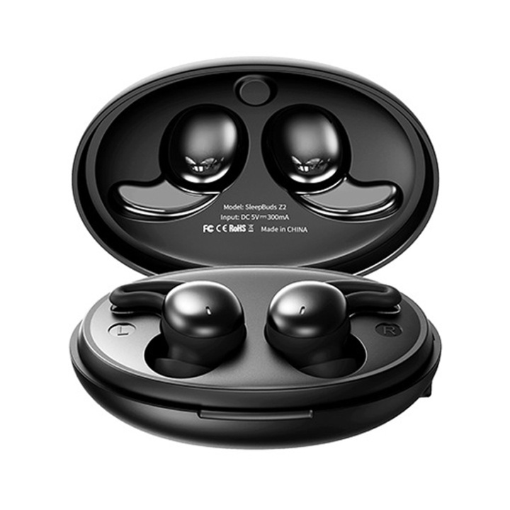 Casti Bluetooth Wireless, REMAX SleepBuds Z2, In-Ear, TWS, Consum redus de energie, Design ergonomic, negru