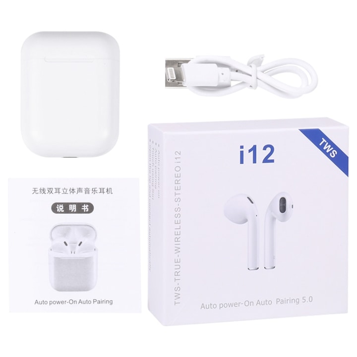 Casti wireless, Awei, sport T13 waterproof smart touch V 5.0, negru