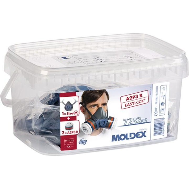 Set masca de protectie MOLDEX 7232, M, 2 filtre A2P3R, TPE