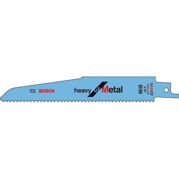 Set 25 bucati panze ferastrau sabie Bosch S 922 BF, bimetal, pentru metal si lemn, 150mm
