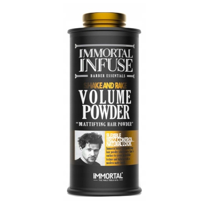Pudra de volum pentru styling, Immortal, matte, fixare flexibila, 20g
