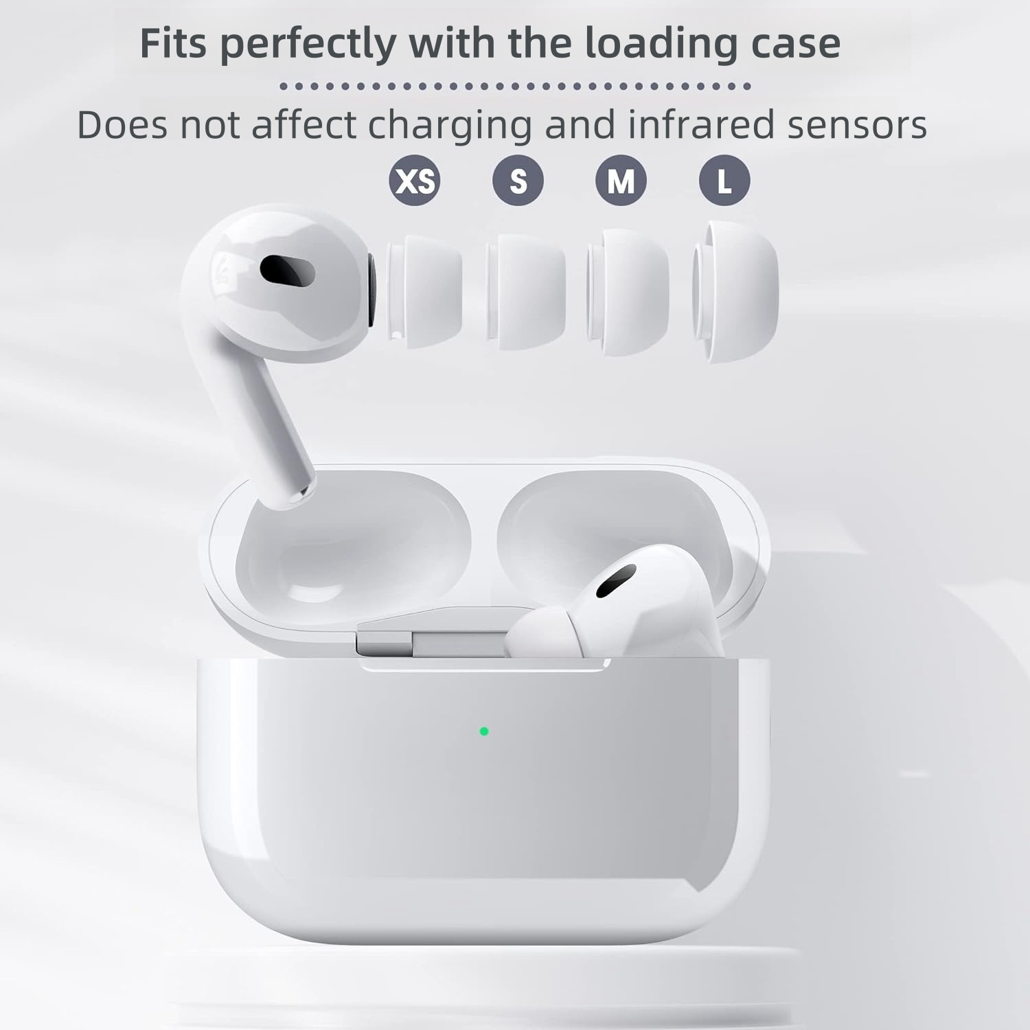Set 4 perechi eartips, MunDeir®, Silicon, Pentru Airpods Pro