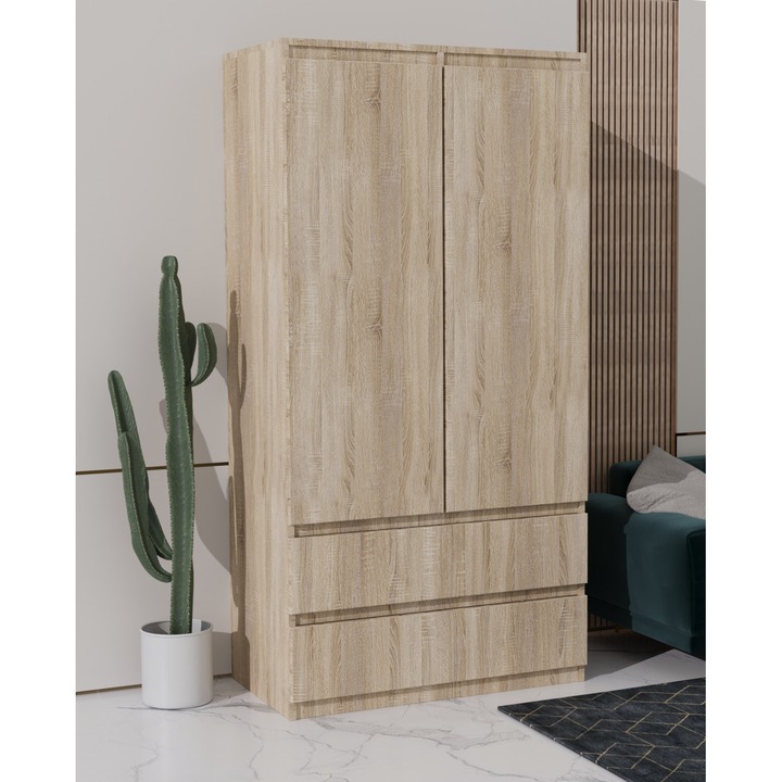 Washington Gardróbszekrény Sonoma 90 cm