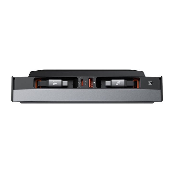 Хъб, Baseus, USB-C, черен