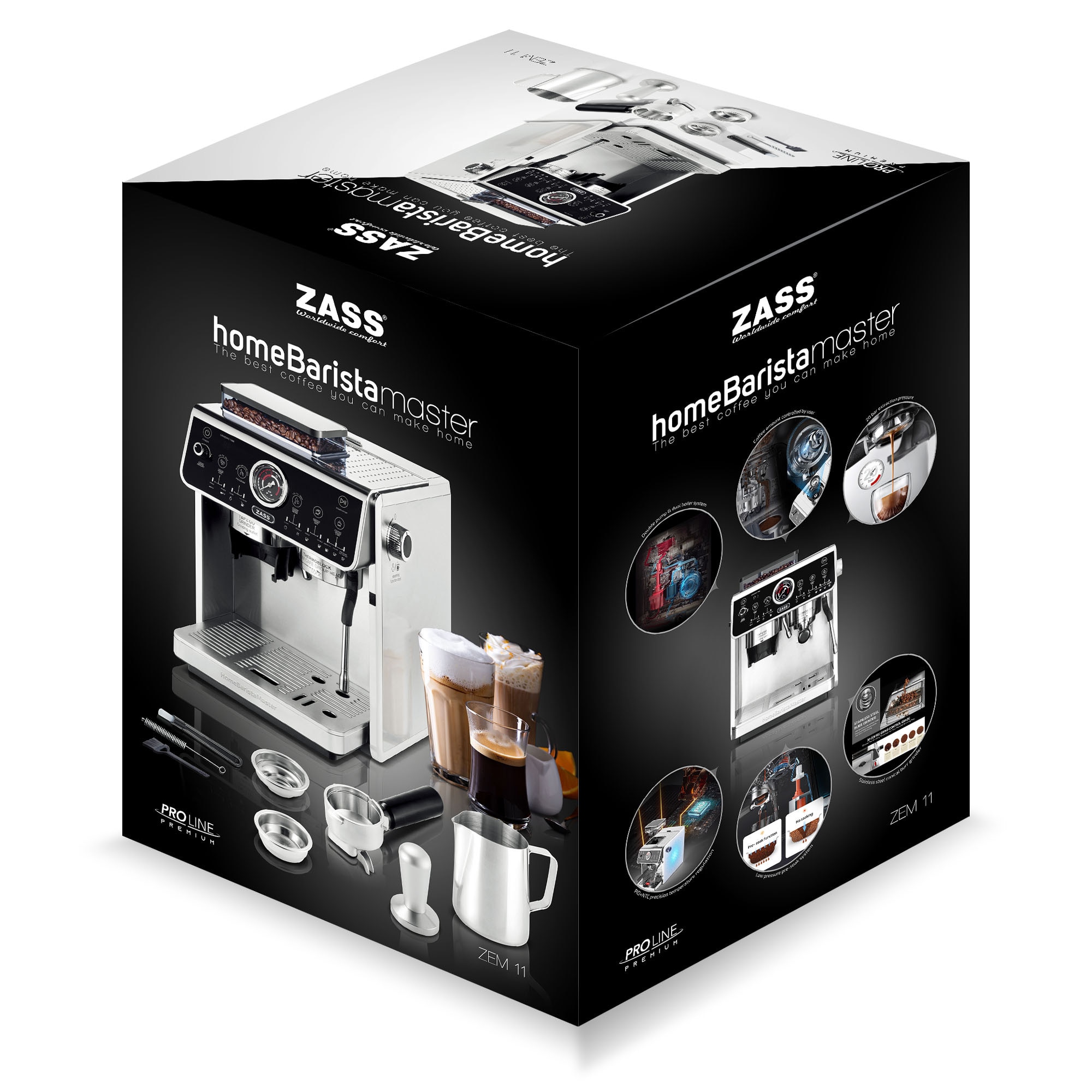 Aparat de cafea espresso semiprofesional ZASS Pro Line ZEM 11