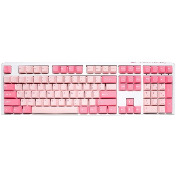 Ducky One 3 Gossamer Pink billentyűzet, MX-barna