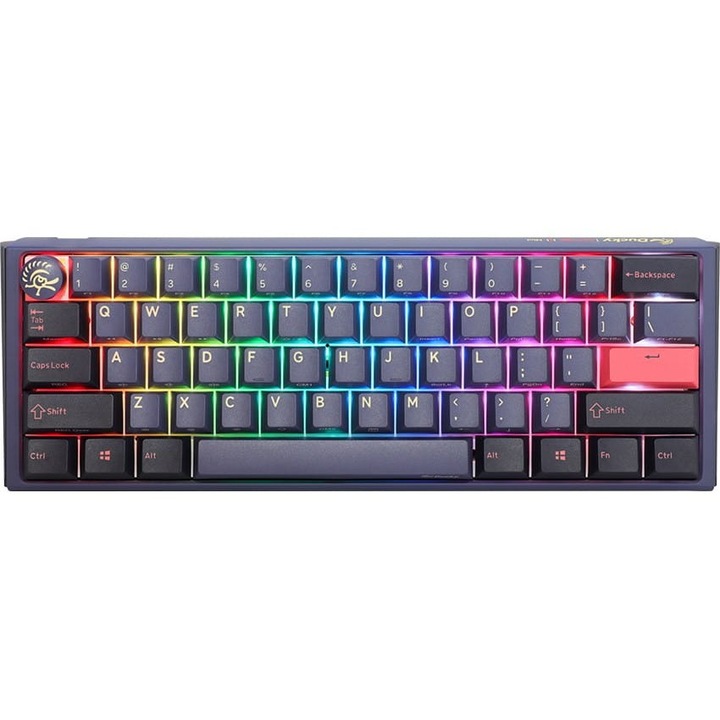 Mini játék billentyűzet Ducky One 3 Cosmic Blue, RGB LED - MX-Blue