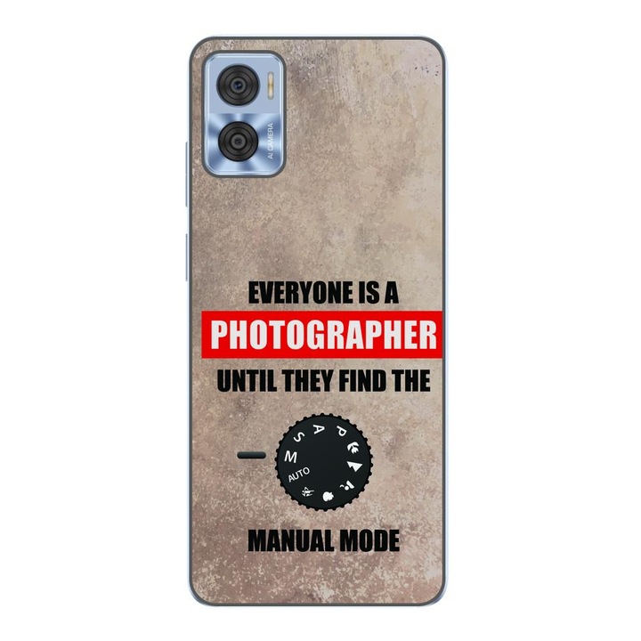 Husa compatibila cu Motorola Moto E22, E22i Silicon Gel Tpu Model Fotograf