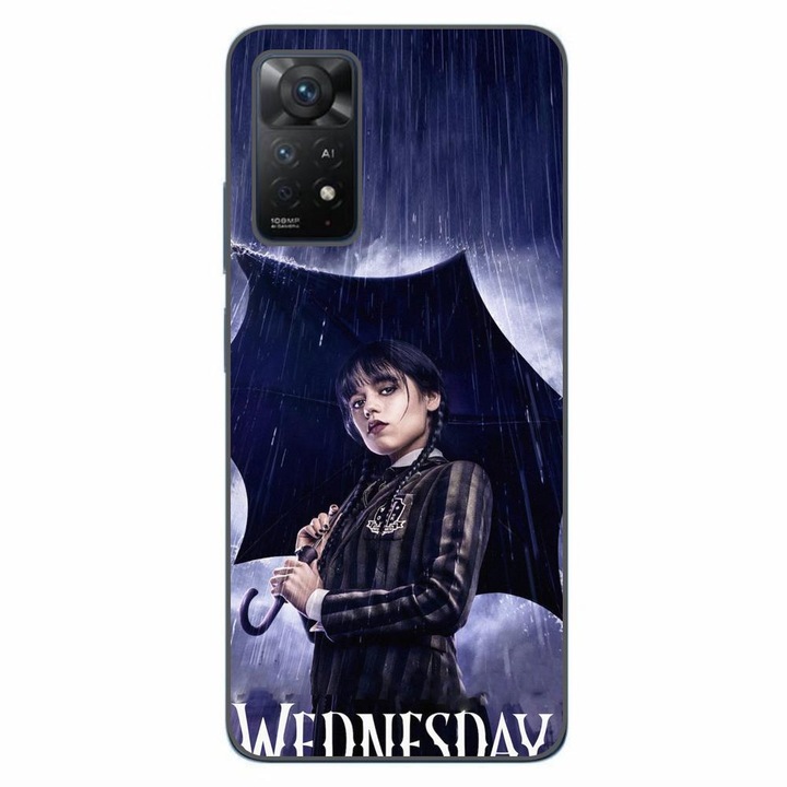Калъф, съвместим с Xiaomi Redmi Note 11 Pro 4G, 5G Silicon Gel Tpu Модел Wednesday Umbrella