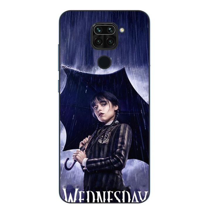 Husa compatibila cu Xiaomi Redmi Note 9 Silicon Gel Tpu Model Wednesday Umbrella