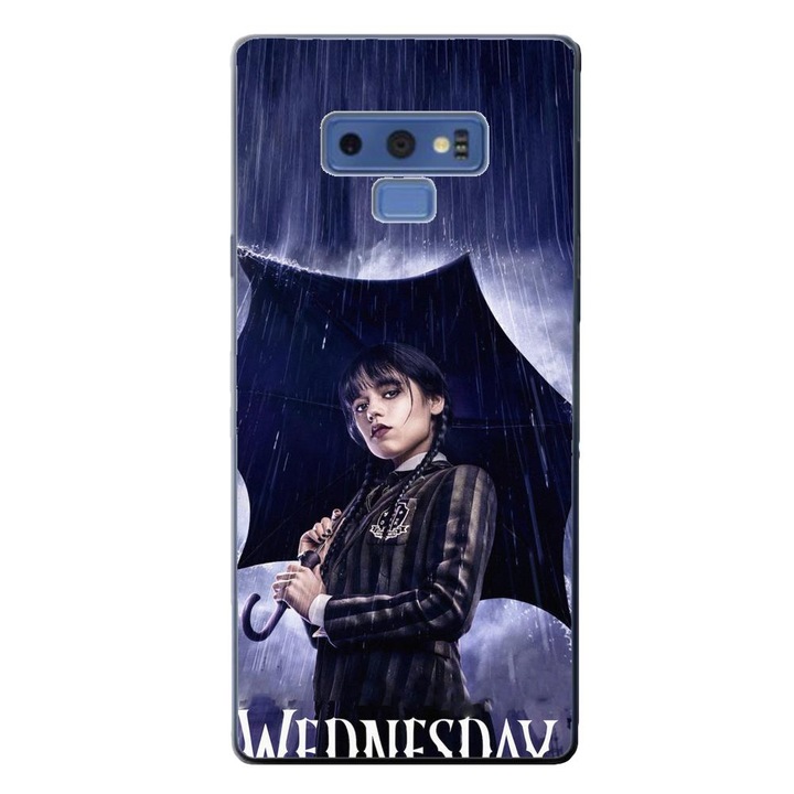 Калъф, съвместим с Samsung Galaxy Note 9 Silicon Gel Tpu Модел Wednesday Umbrella
