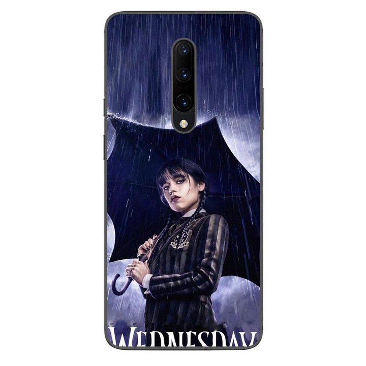 Капак, съвместим с OnePlus 7 Pro Silicon Gel Tpu Модел Wednesday Umbrella