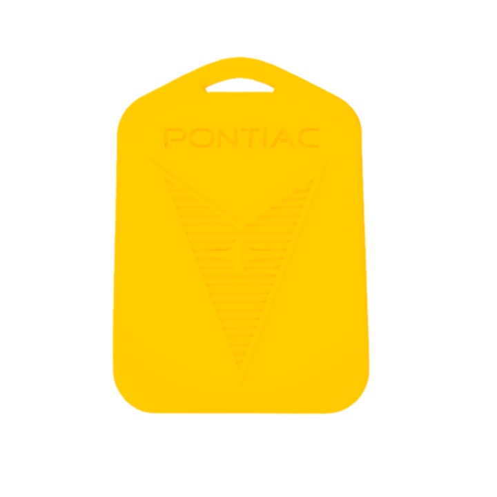 Breloc chei, "PONTIAC", 50X 36 mm galben