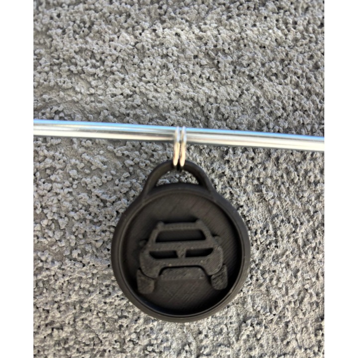 Breloc chei, "DACIA DUSTER", 48X 41 mm negru