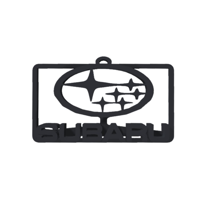 Ключодържател, "SUBARU", 40X 63 мм черен