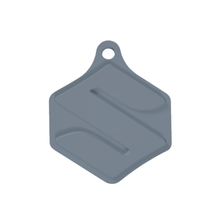 Kulcstartó, "SUZUKI", 39X 34 mm ezüst