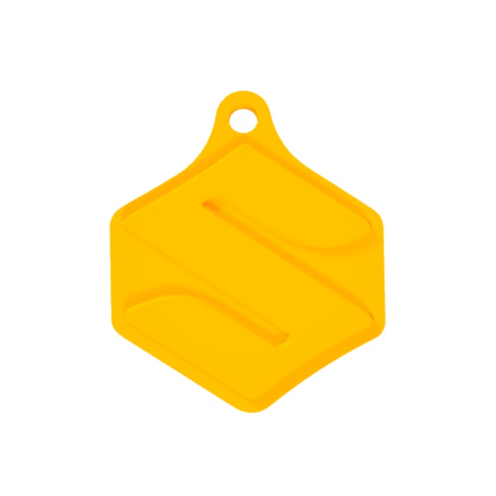 Kulcstartó, "SUZUKI", 39X 34 mm sárga