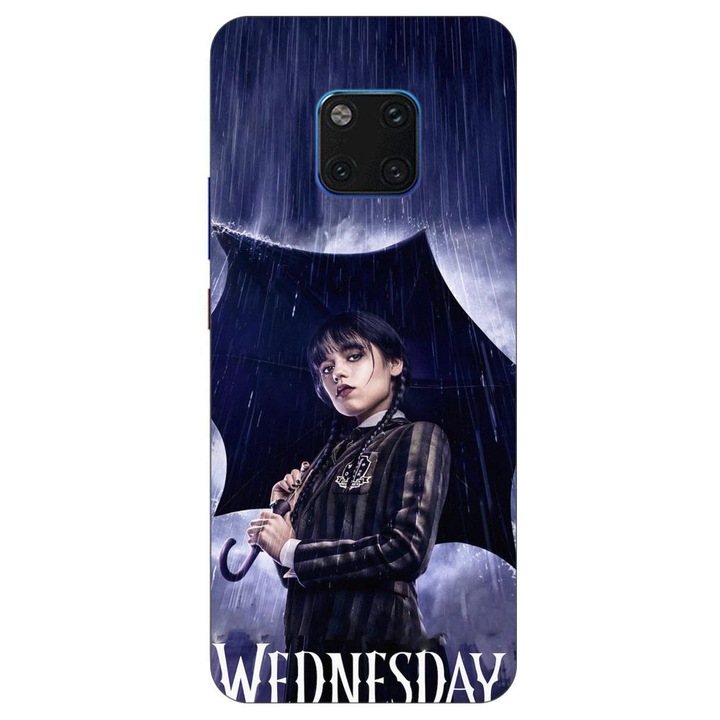 Husa compatibila cu Huawei Mate 20 Pro Silicon Gel Tpu Model Wednesday Umbrella