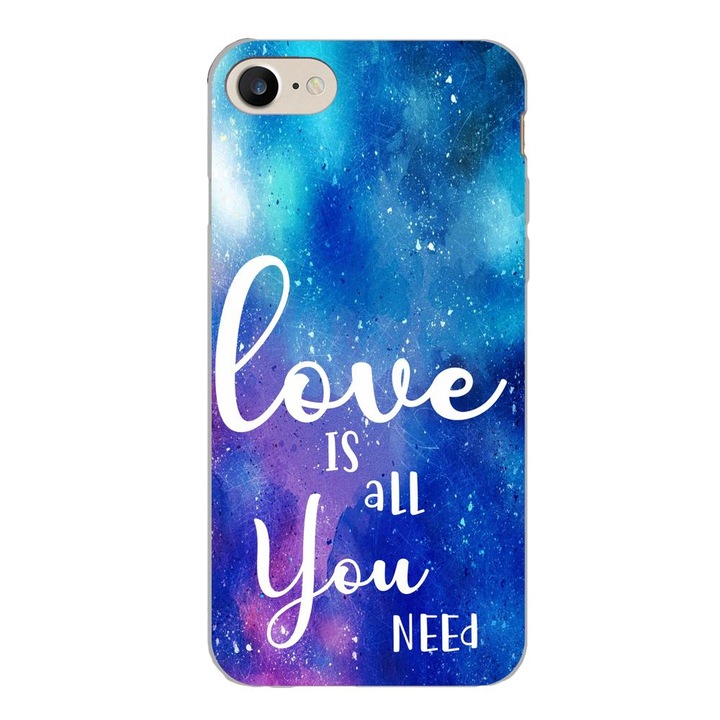 Husa compatibila cu Apple iPhone 7, iPhone 8, iPhone SE 2020 Silicon Gel Tpu Model Love Is All You Need