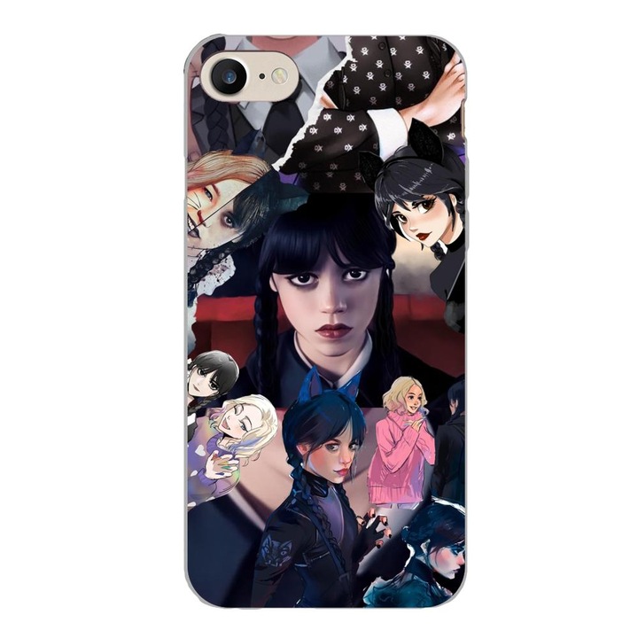 Husa compatibila cu Apple iPhone 7, iPhone 8, iPhone SE 2020 Silicon Gel Tpu Model Colaj Scene din Film