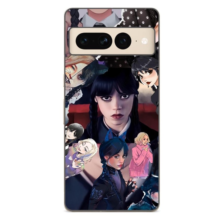 Husa compatibila cu Google Pixel 7 Pro Silicon Gel Tpu Model Colaj Scene din Film