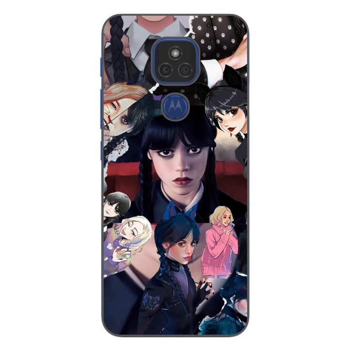 Husa compatibila cu Motorola Moto E7 Plus Silicon Gel Tpu Model Colaj Scene din Film