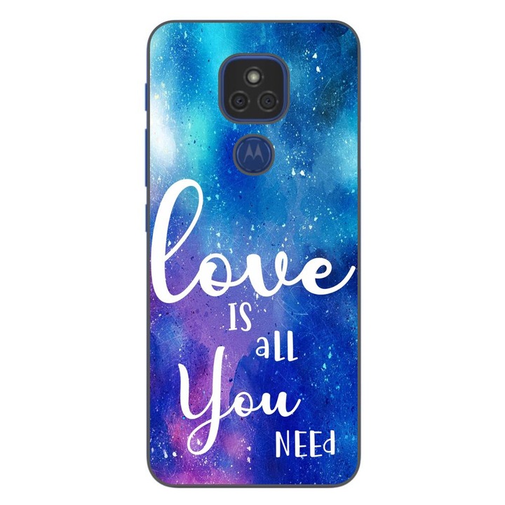 Husa compatibila cu Motorola Moto G9 Play Silicon Gel Tpu Model Love Is All You Need