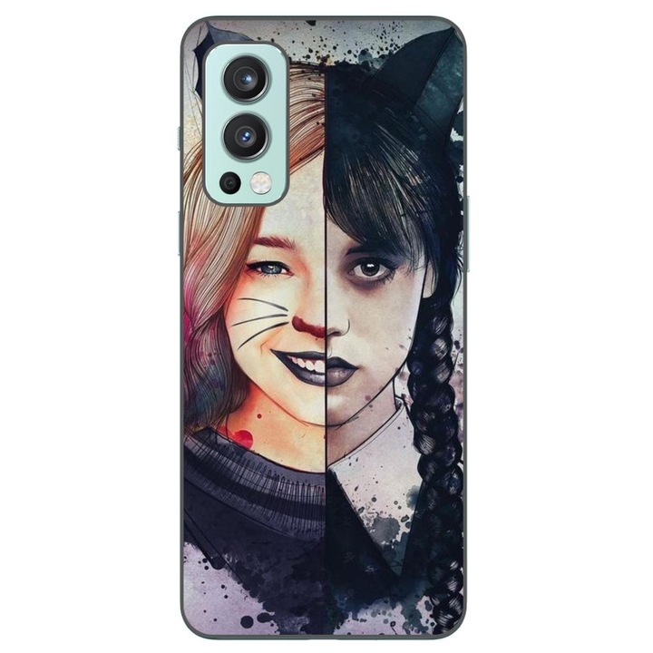 Капак, съвместим с OnePlus Nord 2 Silicon Gel Tpu Model Wednesday и Enid Sinclair